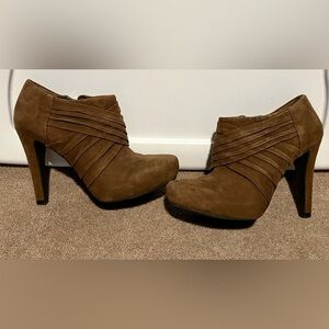 Gianni Bini Brown Suede Bootie
